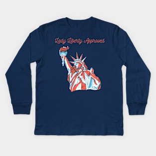 Lady Liberty Kids Long Sleeve T-Shirt